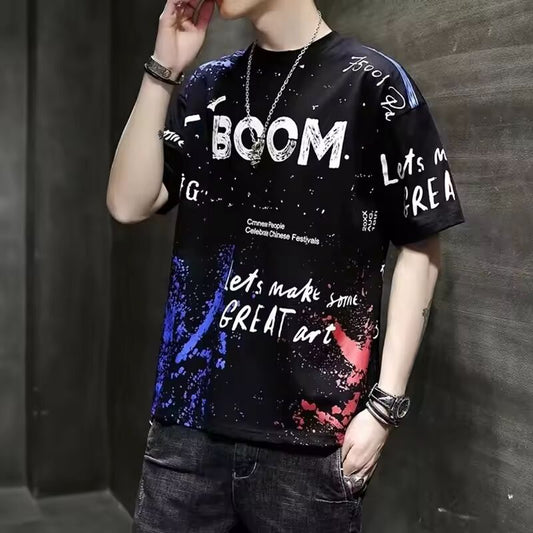 Summer Men's T Shirts Harajuku Fashion Japan Printing Short Sleeve Tops Tee Men Casual Men Clothing Streetwear Trend T Shirt Men