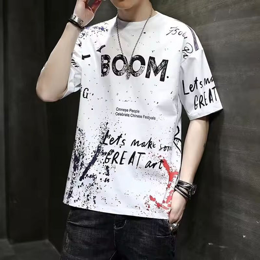 Summer Men's T Shirts Harajuku Fashion Japan Printing Short Sleeve Tops Tee Men Casual Men Clothing Streetwear Trend T Shirt Men